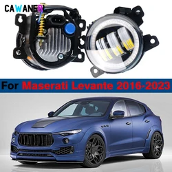 2 X Adjustable Car LED Lens Fog Light Angel Eye DRL Daylight H11 For Maserati Levante 2016 2017 2018 2019 2020 2021 2022 2023