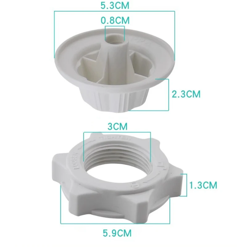 【L】Electric Fan Nut Set Fixed Fan Mesh Cover Lock Screw Fixing Nut Corrosion Resistant Nut ABS Replacement Nut For Home Use