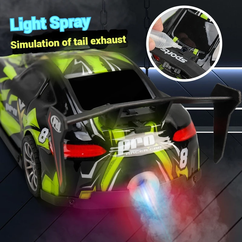 2.4g New Music Spray Remote Control Racing Drift Racing Lights Spray Cool Racing Boy Drift Racing Toy Gift