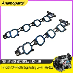 Engine Parts Intake Manifold Gasket Fit 4.6 5.4 L Gas For Ford E-150 F-150 Heritage Mustang Lincoln 4.6L 5.4L 1999-2003