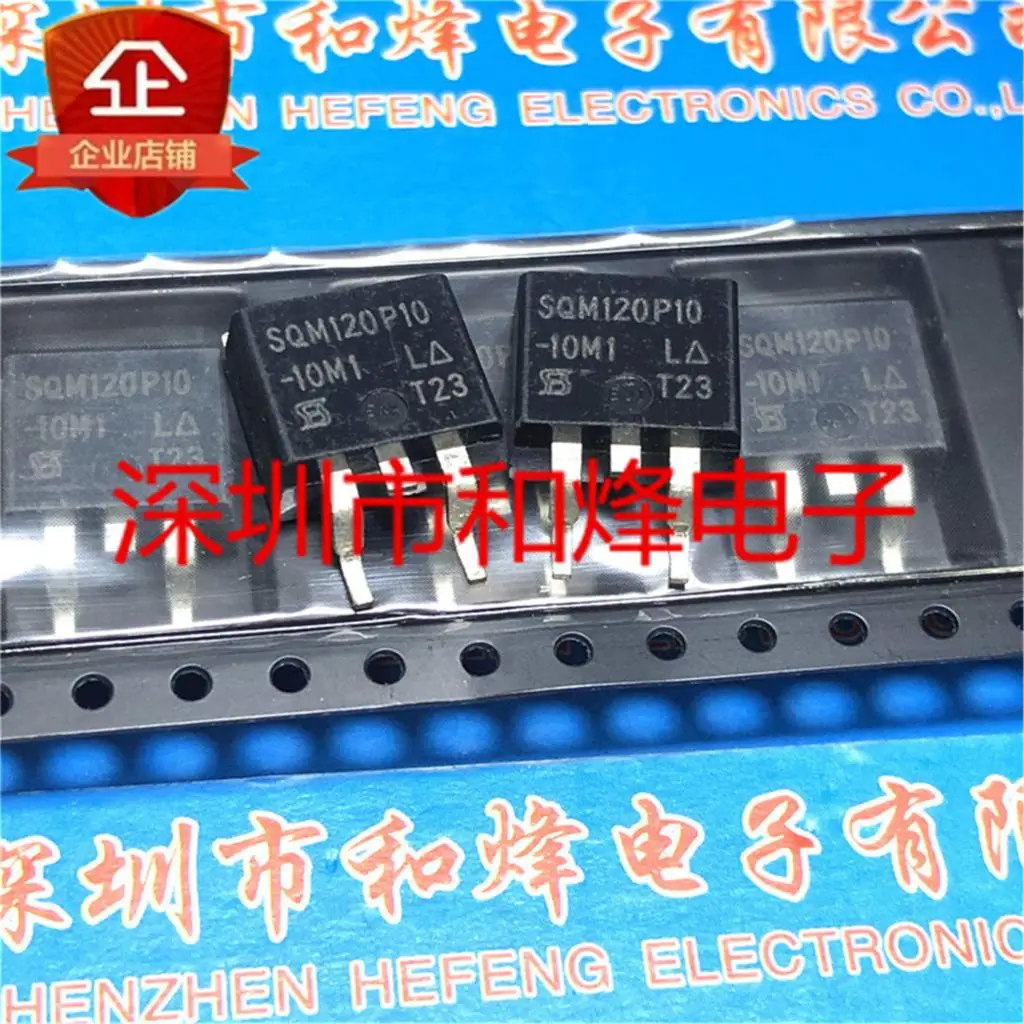 5 pieces SQM120P10-10M1L  TO-263 MOS 100V 120A