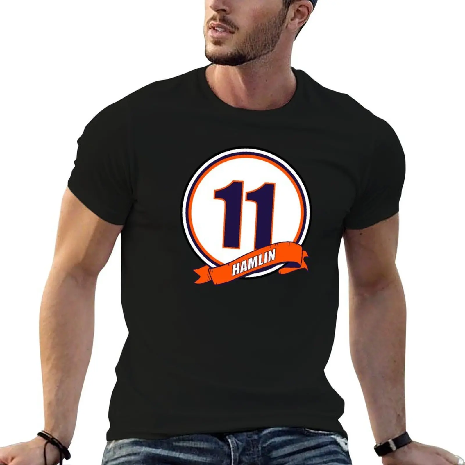 Hamlin Circle w/Banner T-Shirt man t shirt funny shirt cotton mens big and tall t shirts