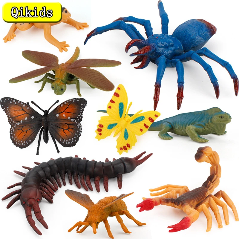 

Simulated Insect Model Children's Enlightenment Cognition three-dimensional Spider Grasshopper Butterfly Animal Sand Table Scene