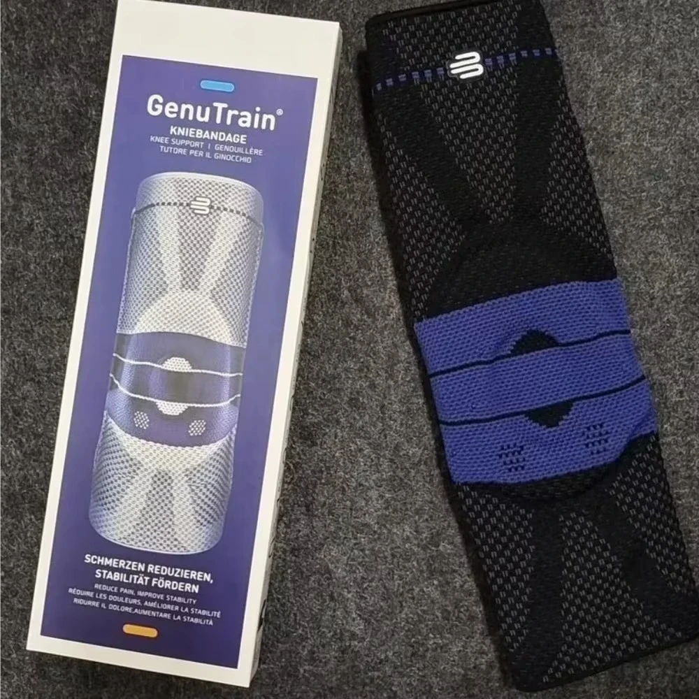 Bauerfeind GenuTrain 8th Anti-slip Knee Support Brace Unisex Basketball Sports Knee Stabilizer Protector Knee Compression Sleeve