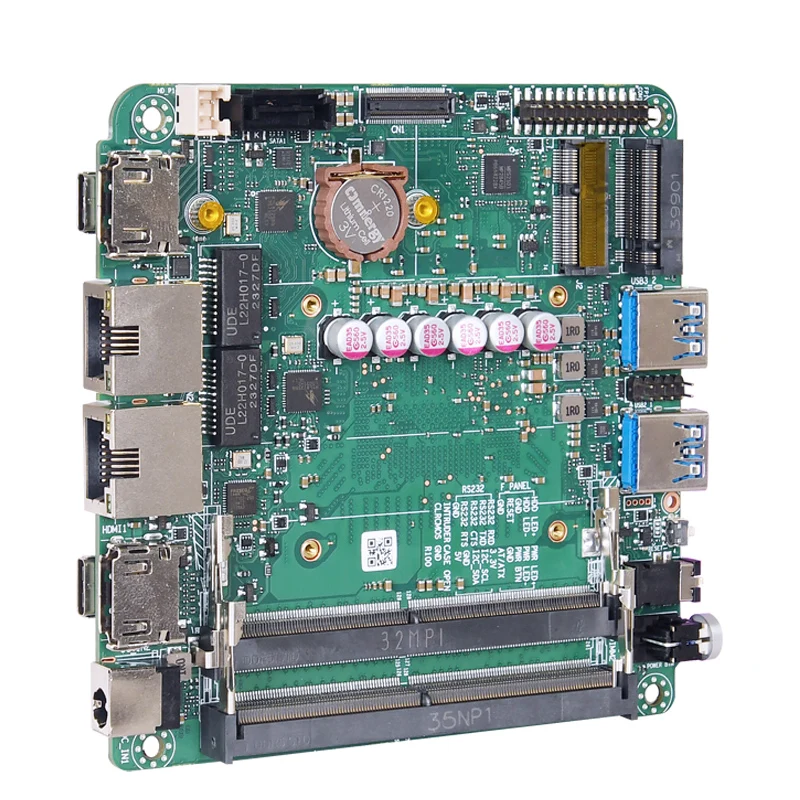 Factory Direct 10*10cm AMD RYZEN 6000/7000 Series Single Motherboard DDR5 2*LAN 2*HDMI2.0 & 2*Type-C NUC Industrial Motherboard