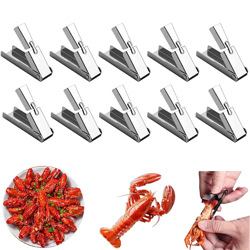 ABJI-Crawfish Peeler Tool, Stainless Steel Crawfish Peeler Tool, Crawfish Tail Remover Tool,Crayfish Shelling Device