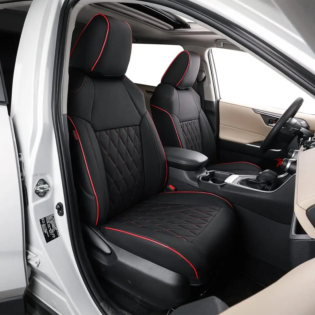 EKR Car Seat Covers Custom Fit For Toyota Corolla Hatchback 2014-2019 Icon/Icon Tech/Design/TREK Full Set Seat Protector