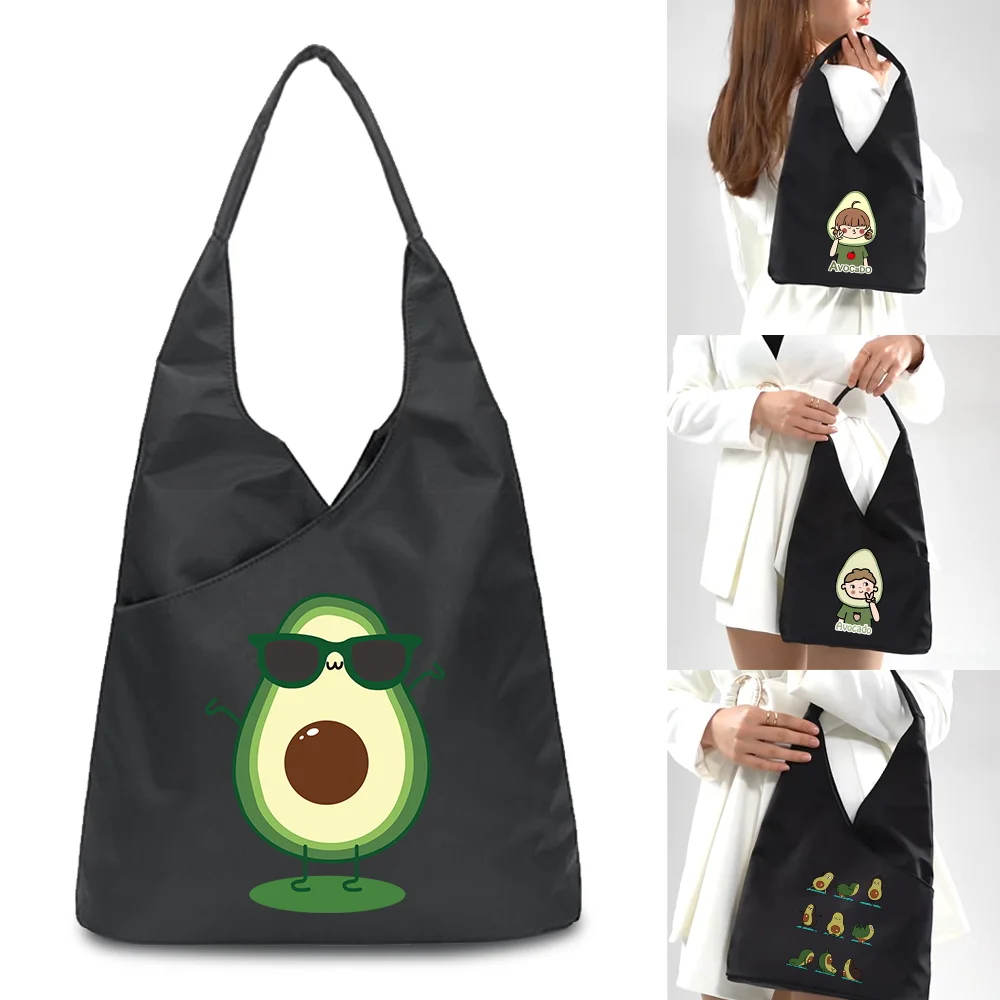 

Travel Organizer Avocado Print SimpleButtons Bag Shopping Bag Hand Bags Portable Tote Packet 2024 New Women's Fashion Shoulder