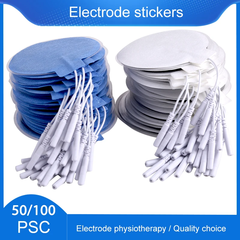

50/100pcs Electrode Adhesive Gel Pads Tens For Body Acupuncture Digital Therapy Massager Muscle Stimulator Patche Conductive Gel