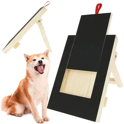 Dog Nail Scratch Wood Board Drawer type Adjustable Height with Built-in Treat Box Pet Scratch Pad Fun Board Stand Durable Grinde