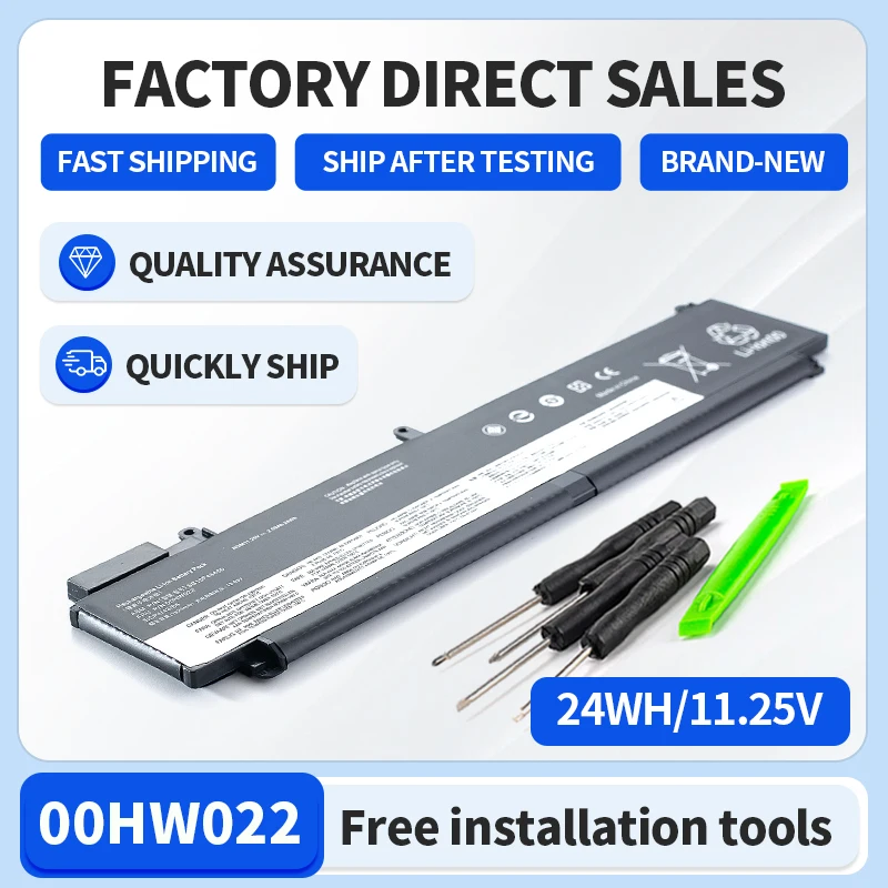 SOMI New 00HW022 00HW023 00HW024 00HW025 Laptop Battery For Lenovo T460S T470S ASM P/N SB10F46462