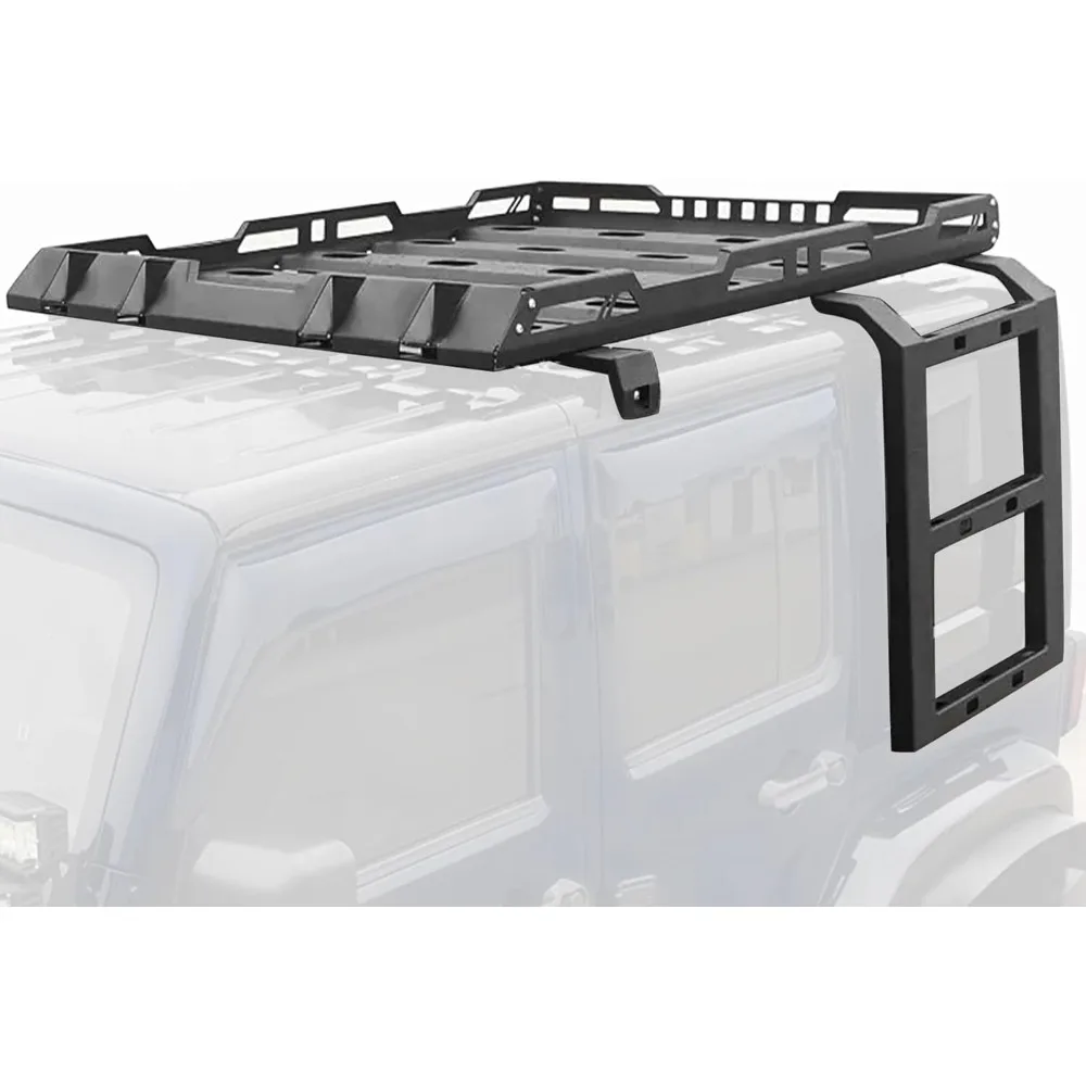 

Жесткая верхняя корзина Багажник на крышу с камерой подходит для Jeep Wrangler Unlimited JK JKU 2007-2018 2-дверная и 4-дверная грузовая корзина для багажа Carri