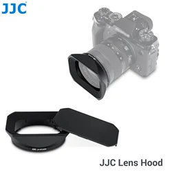 JJC Metal Square Lens Hood Cover with Lens Hood Cap for Fujifilm Fuji XF 16-50mm f/2.8-4.8 R LM WR on X-T50 XT50 X-T5 X-S20 X-T3