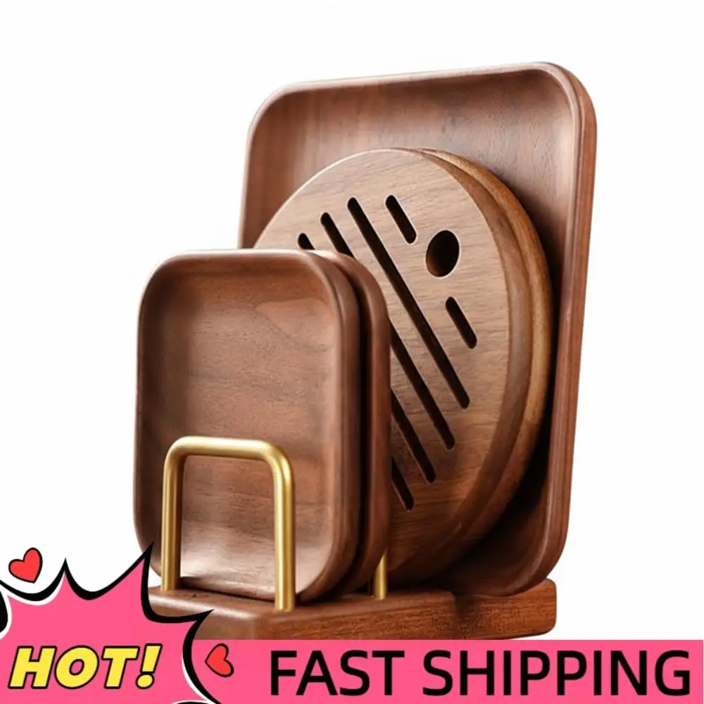 

Многоярусная подставка для крышек из массива дерева, износостойкий деревянный дренажный органайзер для хранения на кухонной столешнице