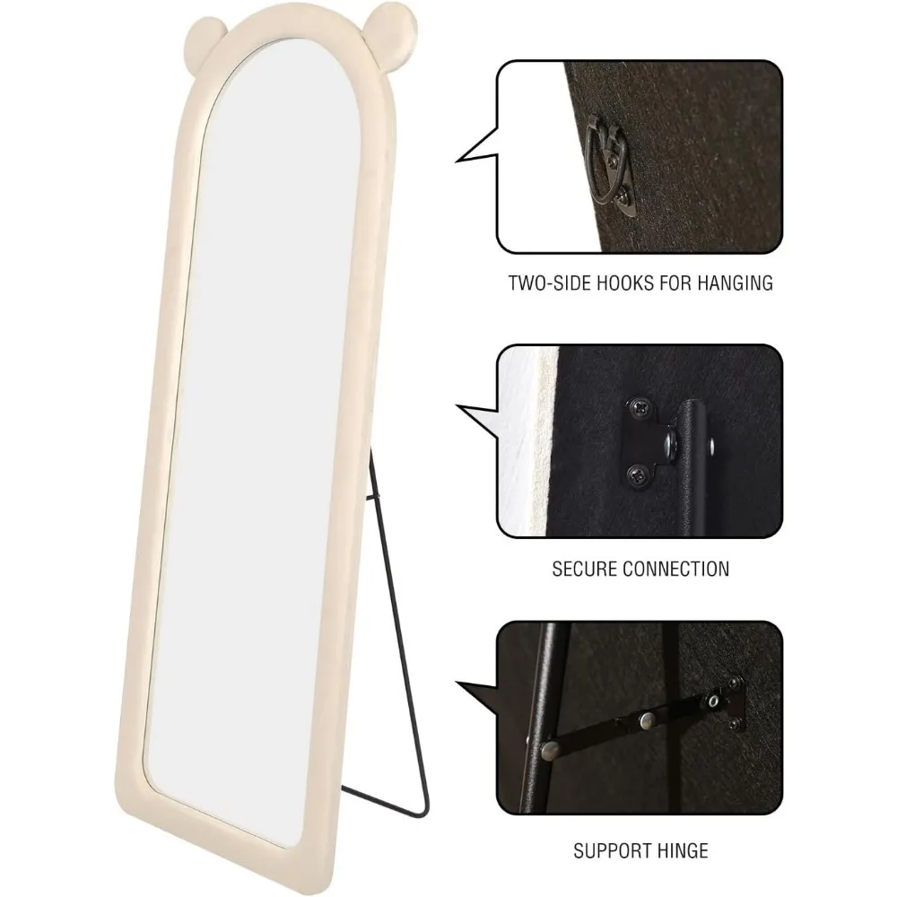 Full Length Mirror, Floor Mirror with Stand, Baby Floor Mirror, Wall Mirror Full Length, Standing Mirror Full Length, Wall-Mount