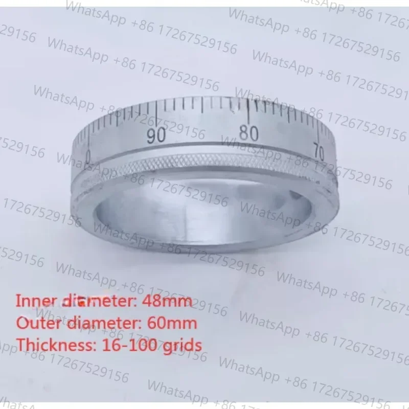 0-100mm Metal Dial Scale Ring 4860T16mm 1PC Calibration Scale Fit Milling Lathe Machine Replacement Parts