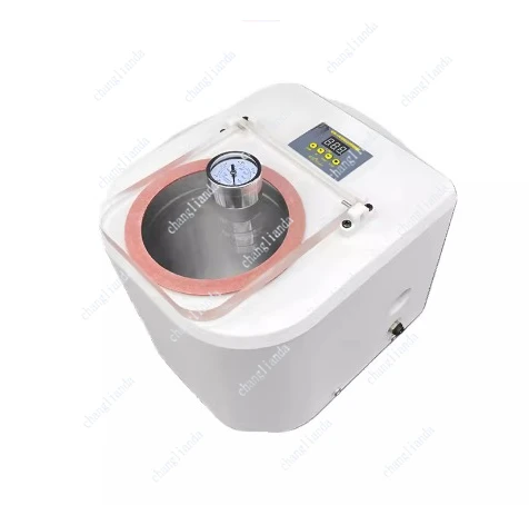 AC 220V Smart Vacuum Defoaming Machine with Digital Display for Silicone, Epoxy Resin, DIY Crafts Vacuum Degassing Chamber