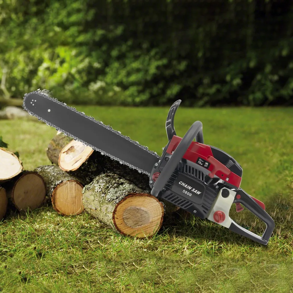 

58cc Gas Chainsaw 20'' Gasoline Powered Chain Saw 2 Cycle Engine Wood Cutting