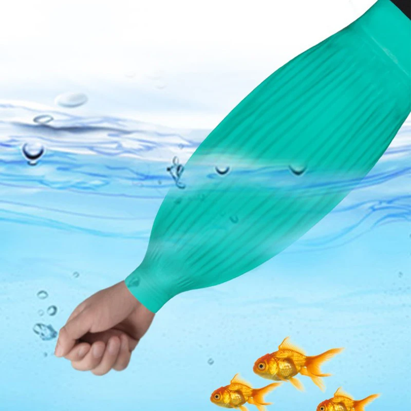 1 Pair Waterproof Latex Arm Sleeves Covers Reusable Protective Cleaning Oversleeves Kitchen Tools Oversleeve Household Cleaning