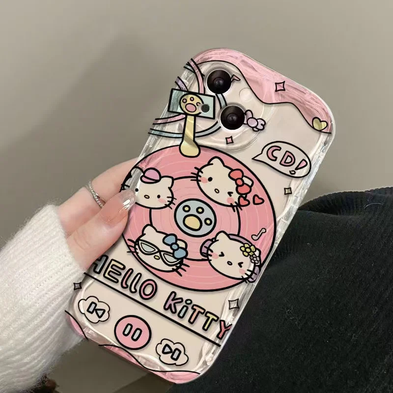 Hello Kitty Tpu Case For Poco M6 F5 Pro M4 M3 M5S F3 F4 X3 X4 GT Redmi 10 9 12C 13C K50 Note 8 Xiaomi Mi 12 13 Lite 12T 13T Pro