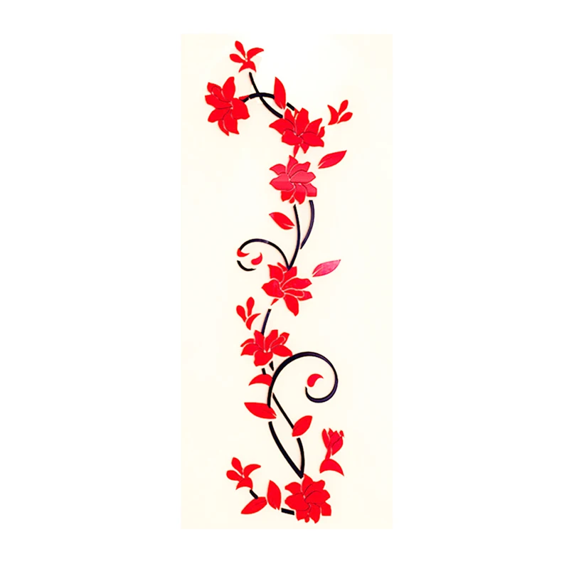 

Stickers Flower Decals Material Living Room Bedroom Decor Waterproof Anti-corrosion Easy Apply Remove No Marks