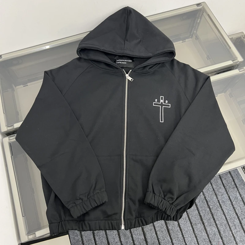 

Толстовка Depred Rich Second Generation в стиле хип-хоп на молнии, свободного кроя, повседневная, осенне-зимняя одежда