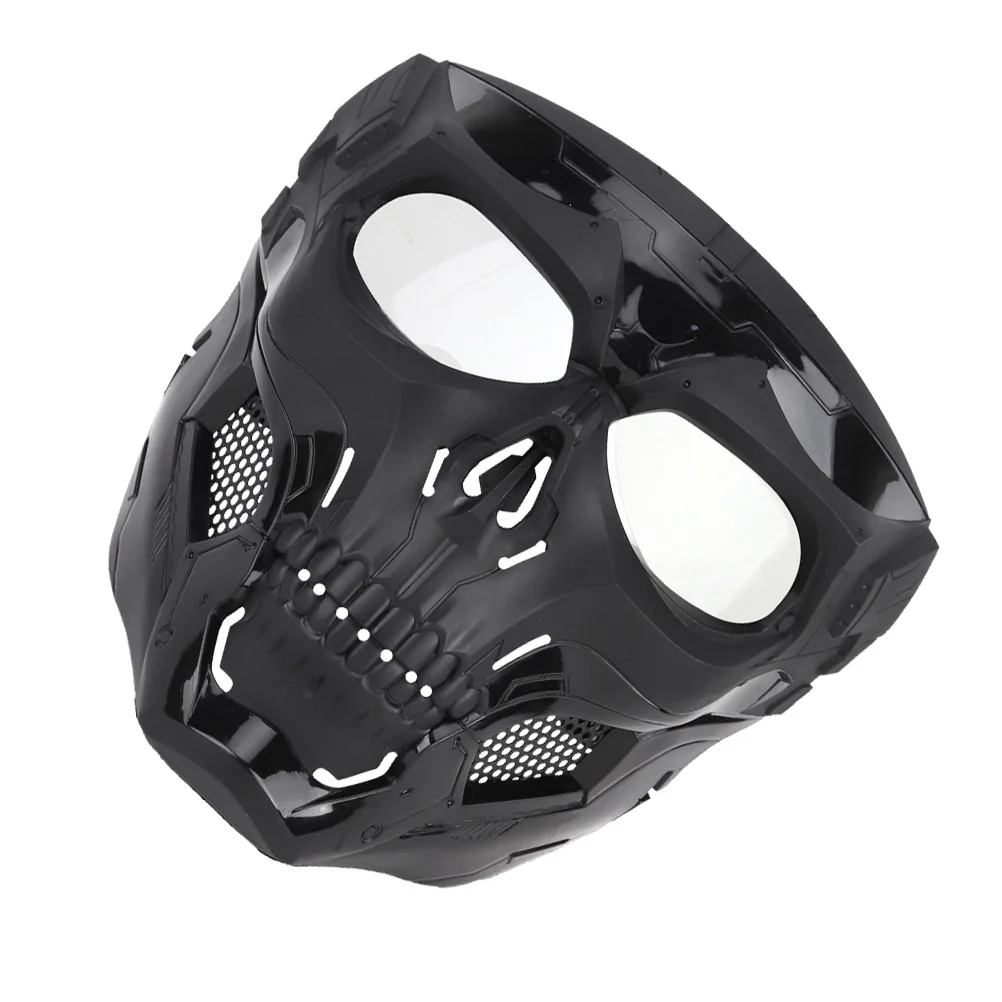 

1шт Череп Полный Черный Удобная Высококачественная Защита для Хэллоуина Косплей