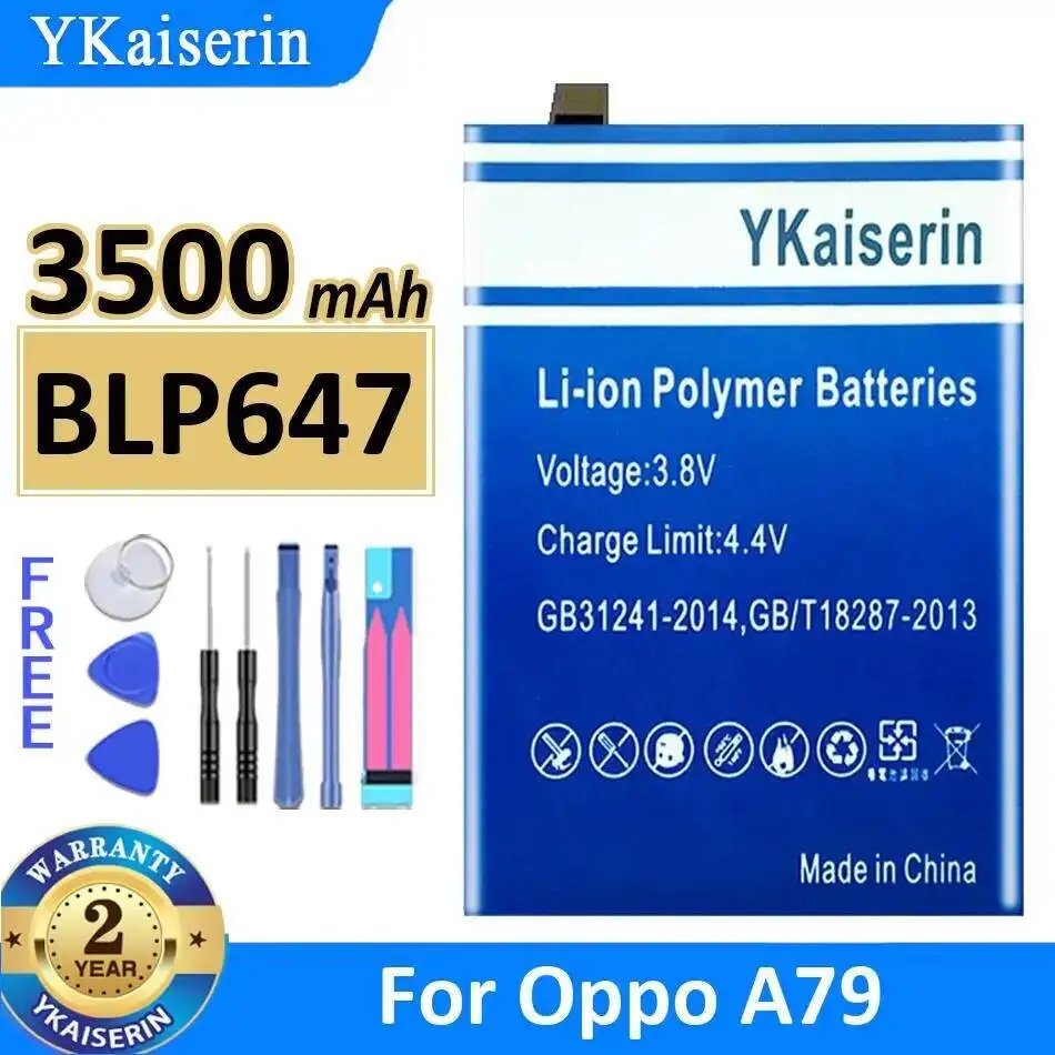 

Mobile Phone Battery BLP647 Safe 3500Mah For Oppo A79