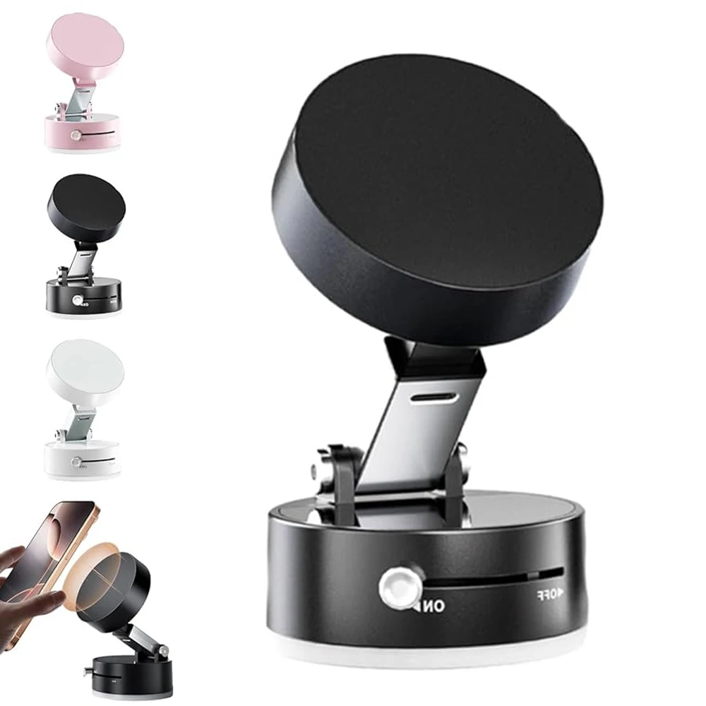 Suporte Magnético para Carro com Ventosa, Fixação Forte e Ajuste 360 °   Suporte Universal para Celular: Design Prático e Estável