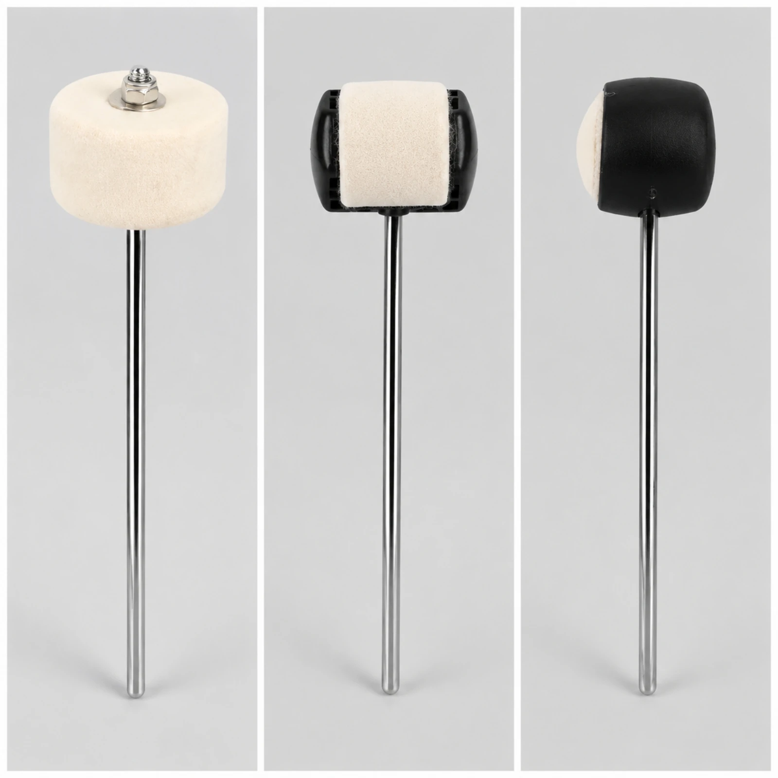 Replacement Bass Drum Pedal Beater Felt Striking Head Fits Common Pedal Systems Practice Ready