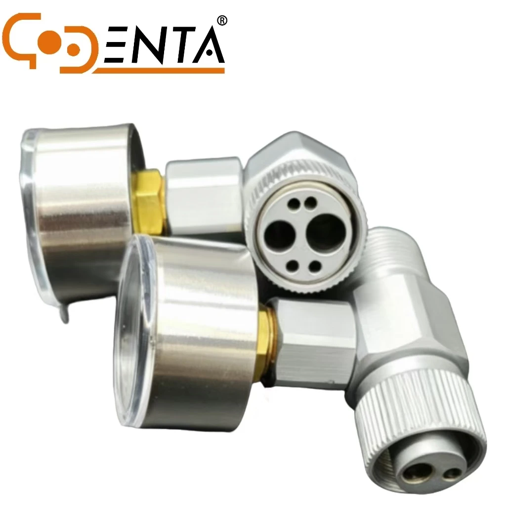 Dental Handpiece Pressure Gauge 2/4 Holes, Dental Chair Air Pressure Measuring Tool, Professional High Low Speed Handpiece Press view 4