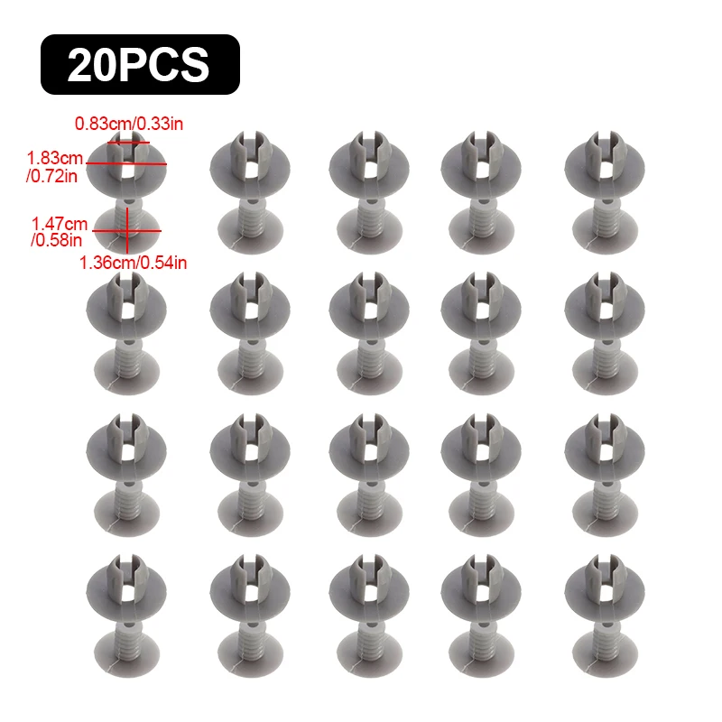 10/20pcs Car Plastic Holder Clip Fastener  Trim Panel Lining Clips Gray Car Interior for VW Volkswagen T4 T5 Transporter Eurovan