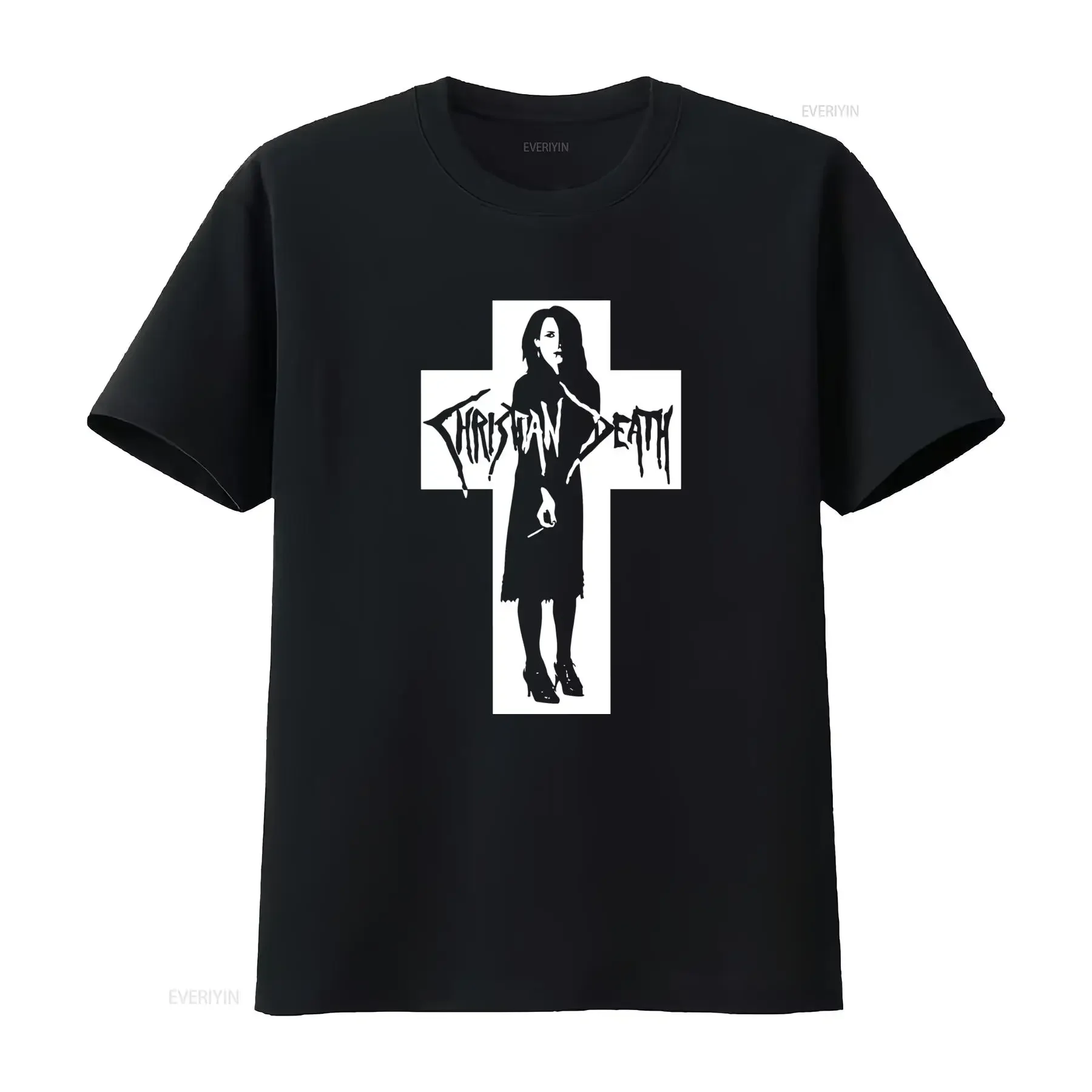 Футболка Rozz Williams Christain Death Cross в готическом панк-стиле, пост-рок, инди, с уникальным принтом группы, для фанатов рока, винтажная, с эффектом потертости