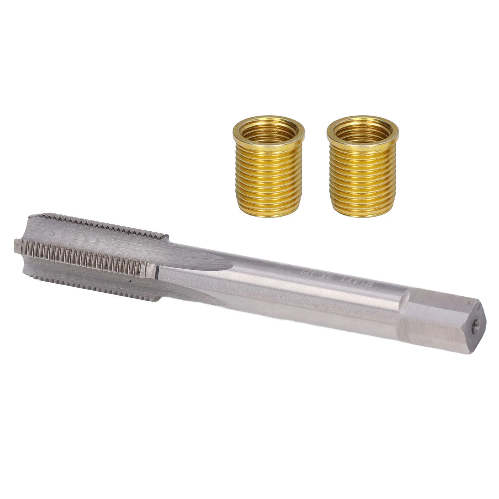 Threaded Tap Spark Plug Thread Hole Repair Tools Metal M12x1.25 Inserts M14x1.25 Tap 14mm Rethreaded Kit Spark Plug Tap Inserts
