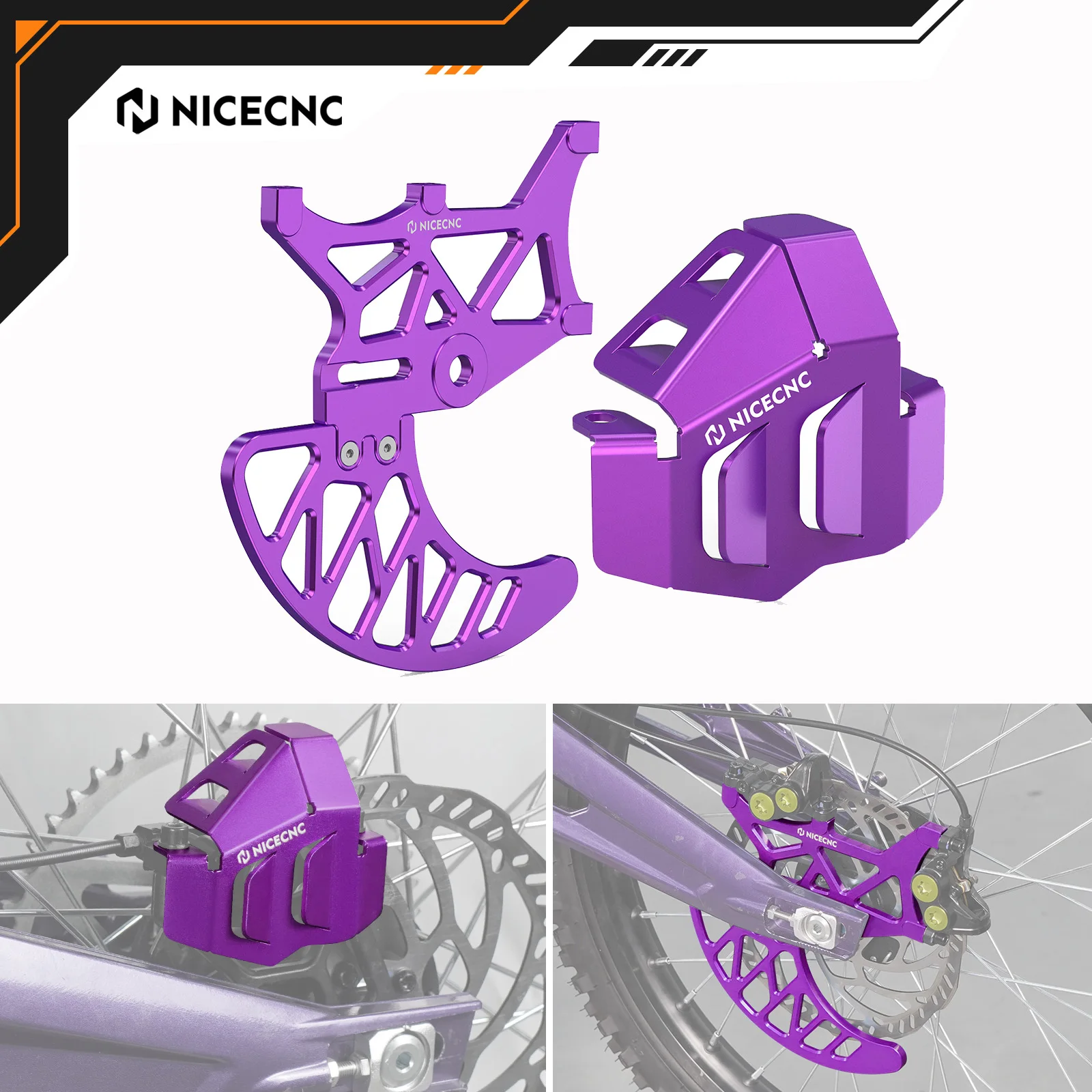 

For Surron light bee X S L1E 2024 2025 Segway X160 X260 Sur-ron Electric Bike Rear Brake Disc Guard & Rear Brake Caliper Guard