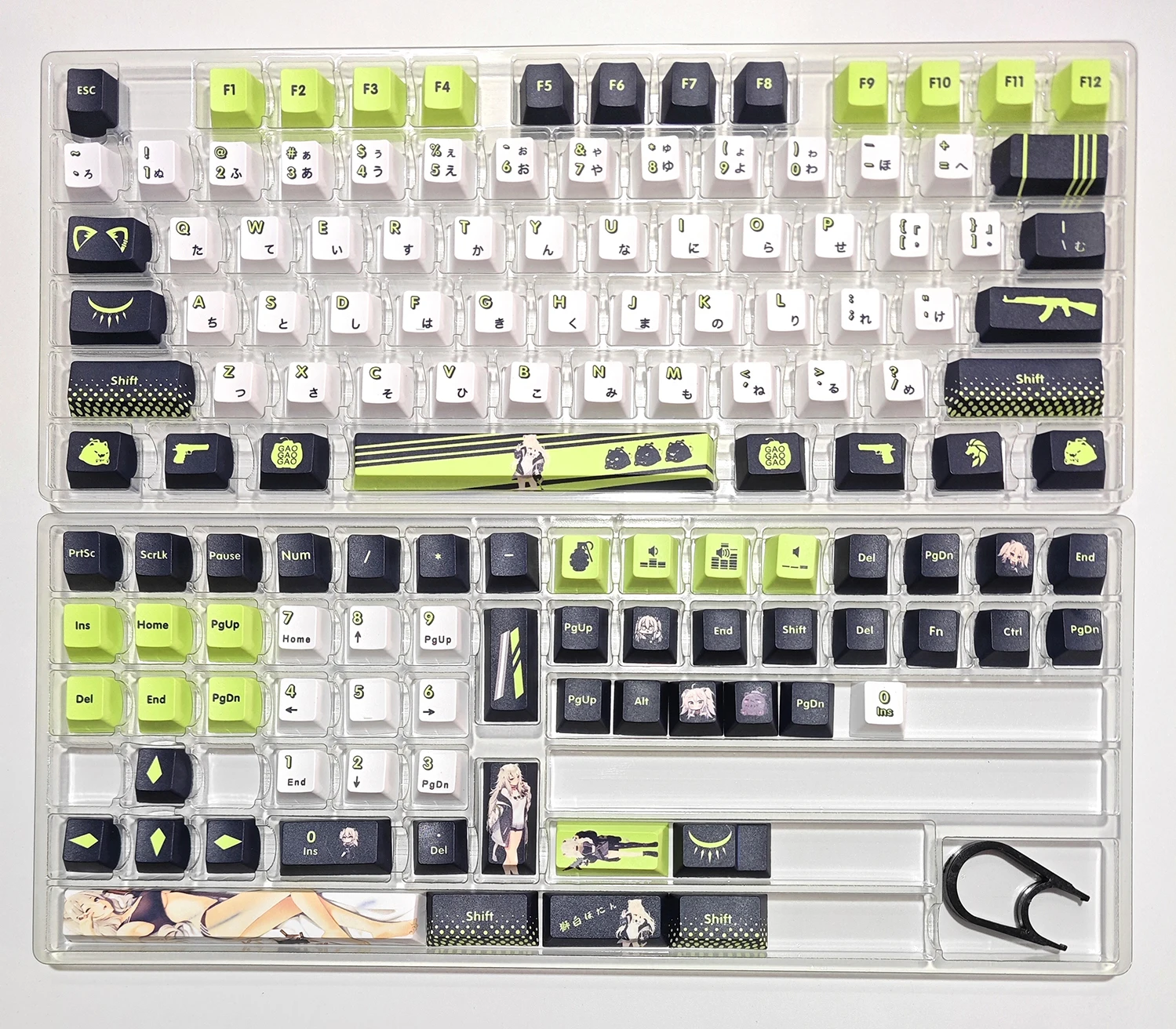 White Peony keycaps anime Animation Hot Sublimation Mechanical Theme Keyboard Peripheral Tongren Keycaps