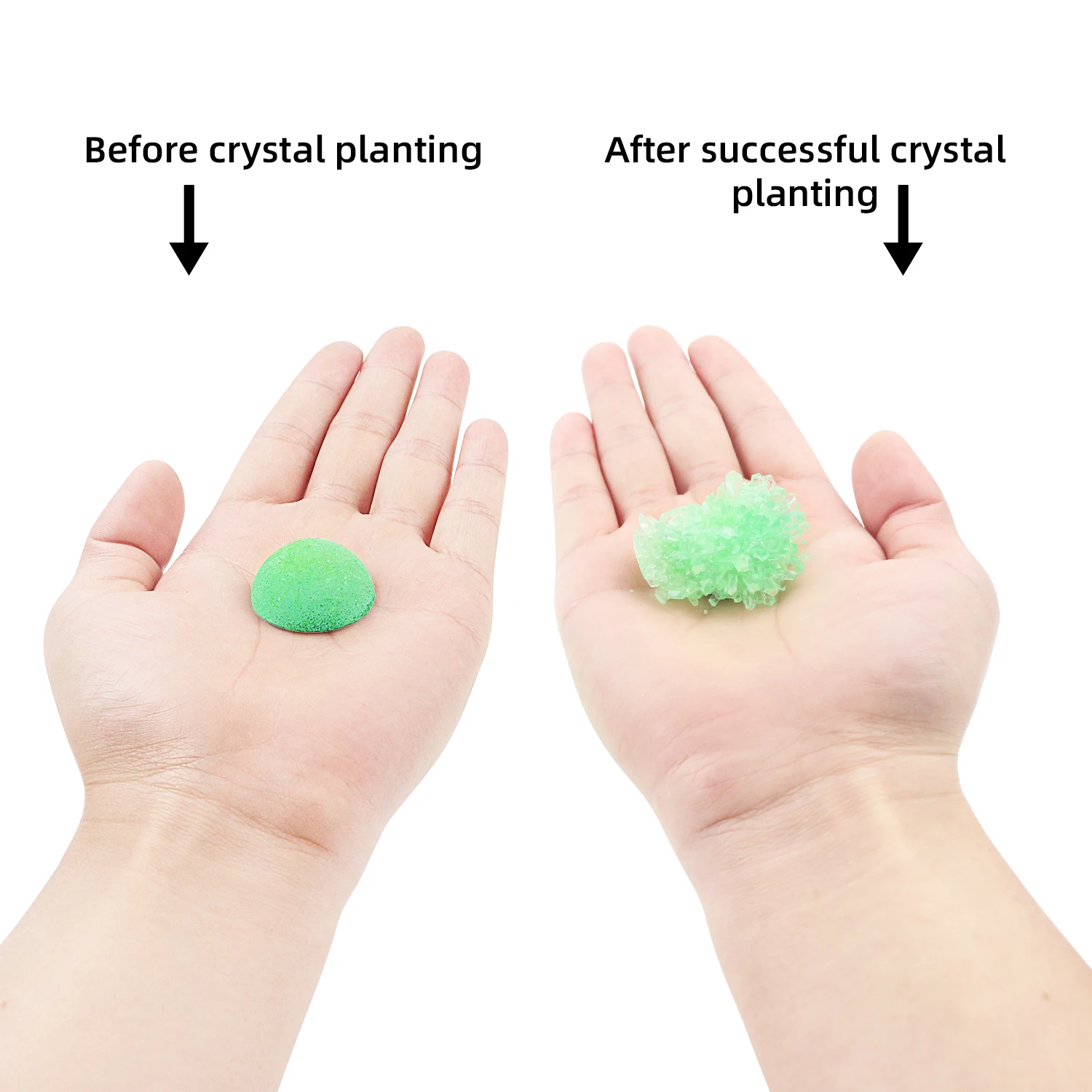 Crystal planting DIY scientific experiment, fun parent-child communication chemical experiment crystal principle planting toy