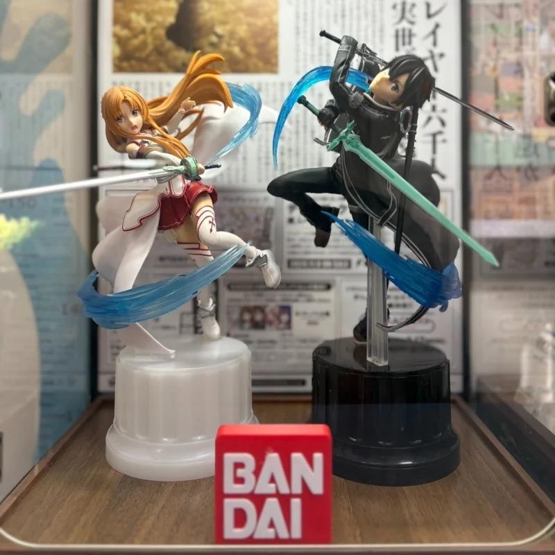 Instock Bandai Banpresto Prize Figura Sword Art Online Caja ciega Modelos Kirito (Kazuto Kirigaya) y Asuna (Asuna Yuuki)