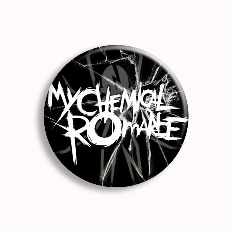 Rock Band My Chemical Romance Button Pin I Love Mcr Dead Hip Hop Punk Brooch Badge Gothic Bag Y2k Accessories Fans Collect Gift