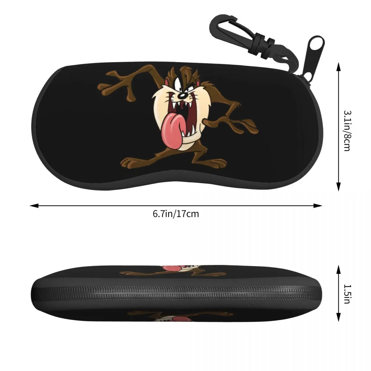 Custom Tasmanians Devil Glasses Case Portable Taz Cartoon Comic Shell Eyeglasses Case Sunglasses Box