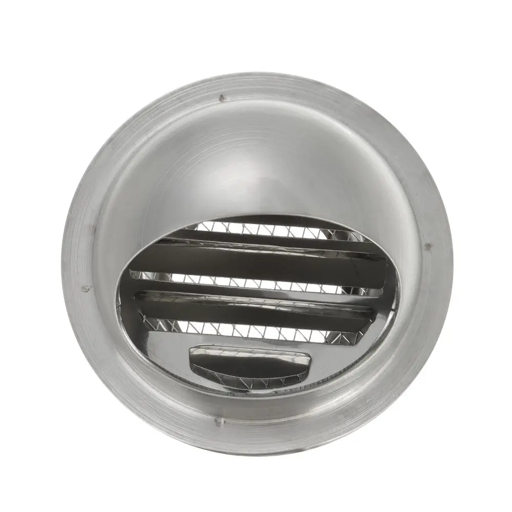 Stainless Steel Round Ducting Ventilation Grille Exterior Wall Air Vent Waterproof Cap Anti-bird And Rat Prevent Pest Vent Cover