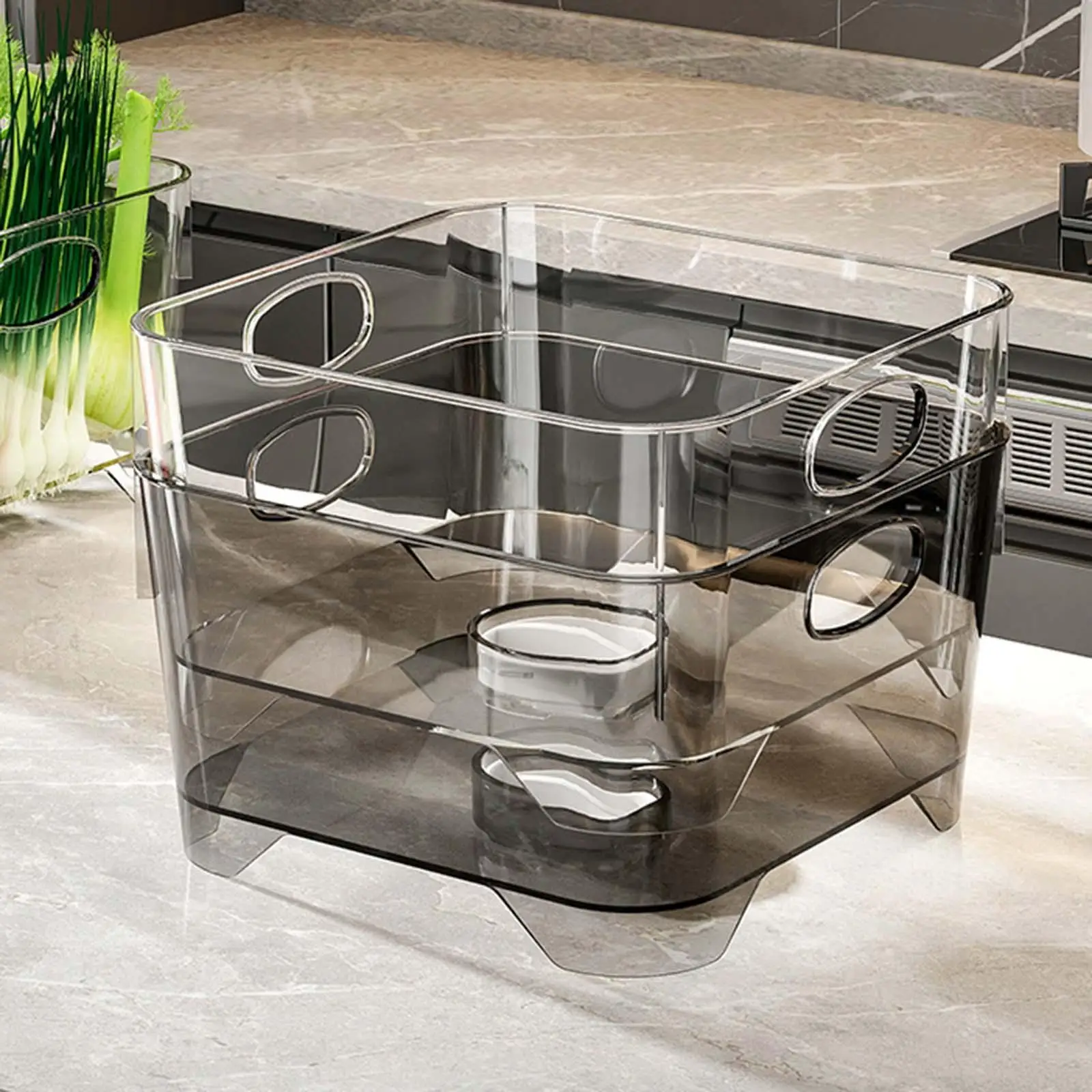 Storage Bins Multifunctional Fruit Vegetable Washing Basket for Kitchen