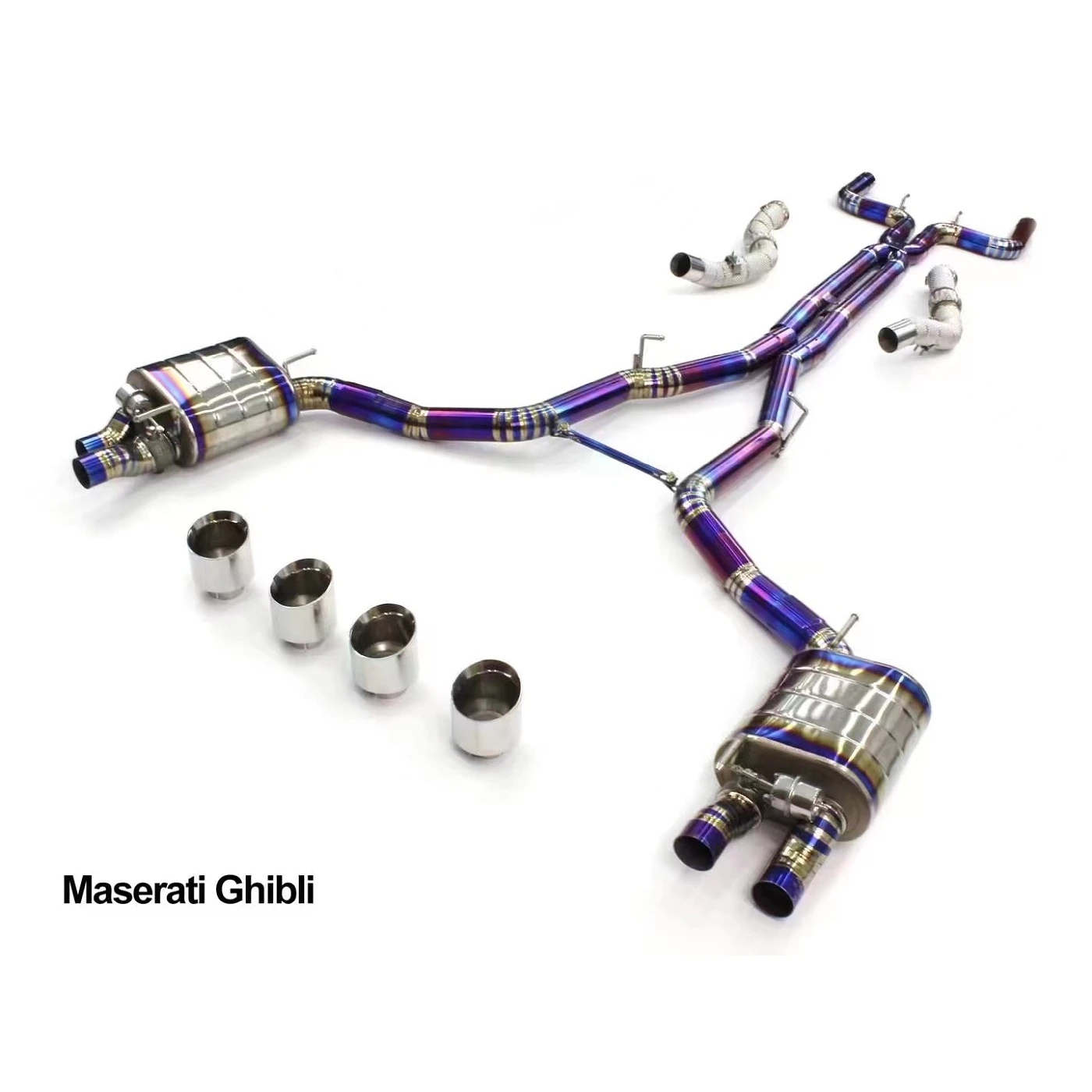 Titanium Exhaust System For Maserati Ghibli Catback System