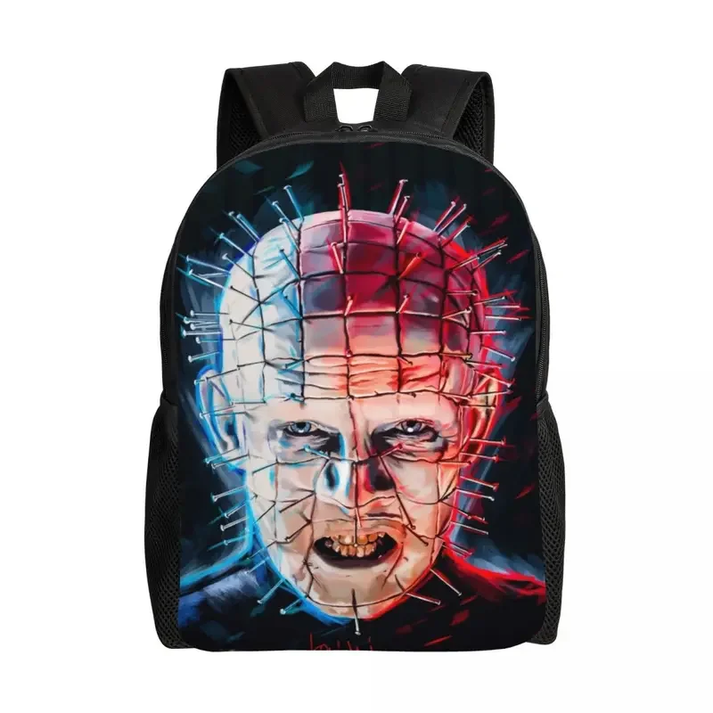 Pinhead Hellraiser Mochila de Viagem para Homens e Mulheres, Mochila para Laptop Escolar, Filme de terror de Halloween