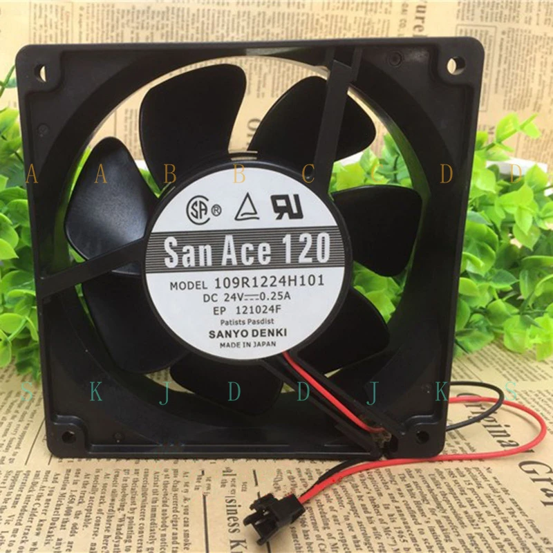 

Новый вентилятор охлаждения 109R1224H101 San Ace120 24V 0.25A для SANYO