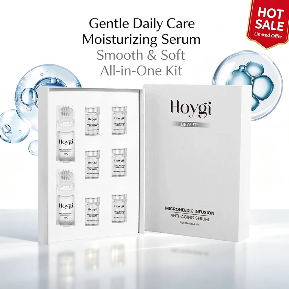 Facial Roller Skincare Set Moisturizing Smoothing Hydrating Daily Face Care Serum Kit Gentle Skin Nourishment