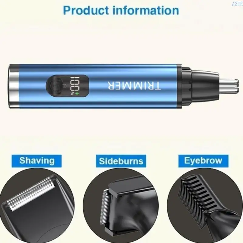A2UE Beard Shaver Imploude Shaver Narizas nariz 4 en 1 Dispositivo aseo eléctrico barba eléctrica Presente para