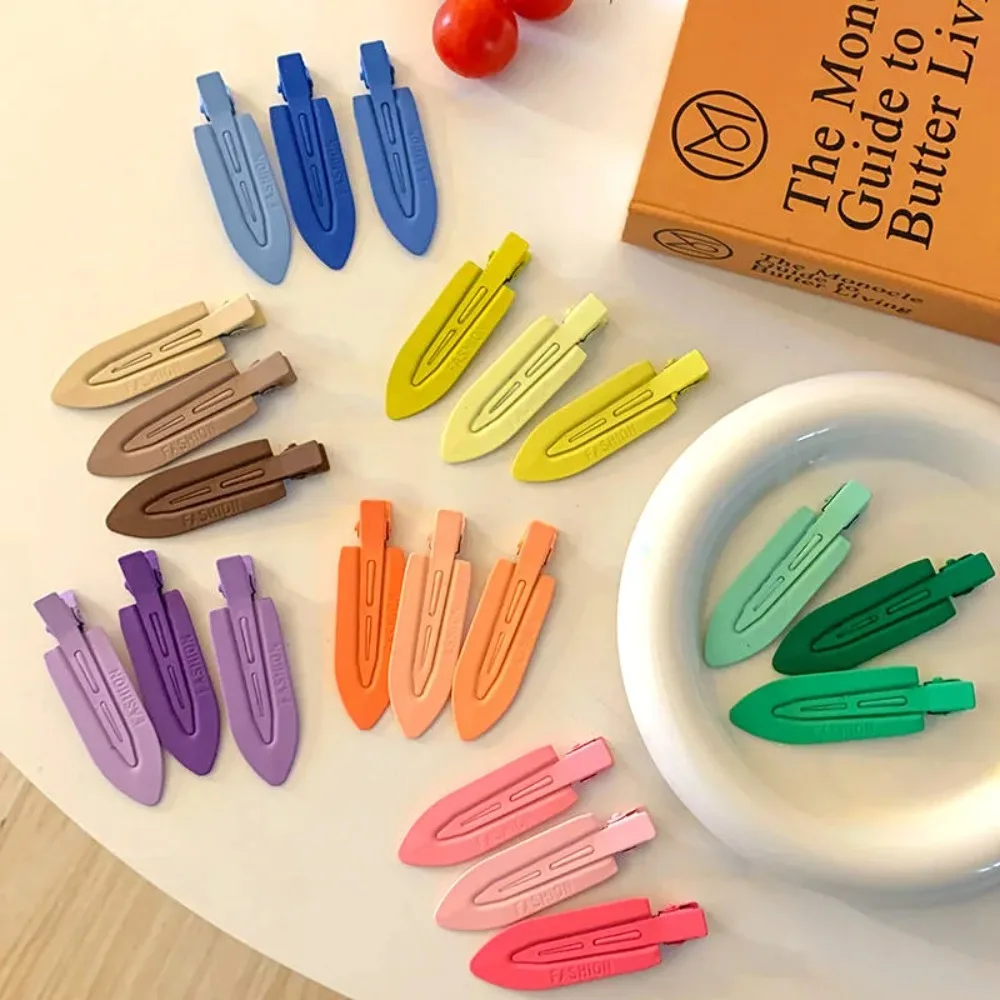 3pcs/set Women Metal Bangs Hair Clip Candy Side Barrette Clamp Cute Makeup Accessorues for Girls Ladies Travel Party Hairpin