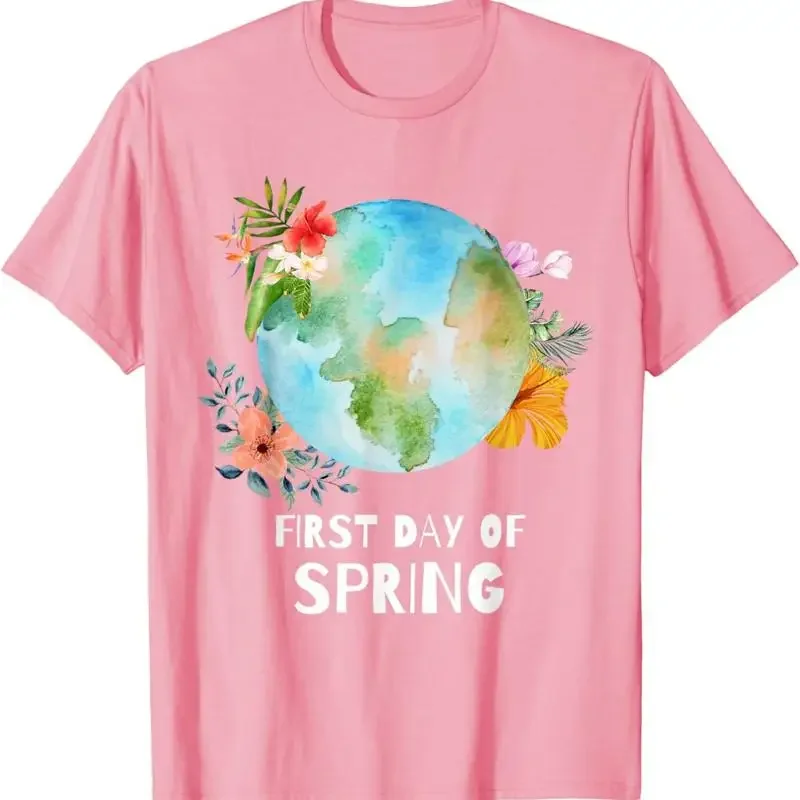 First Day of Spring March Equinox Watercolor Style T Shirt