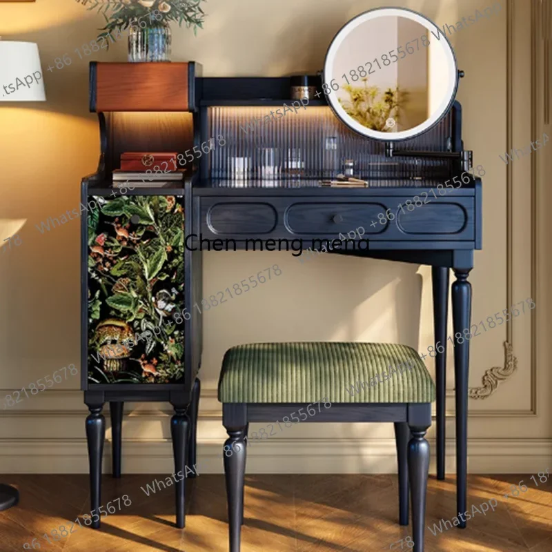 

Mid Century Luxury Vanity Table Drawers Console Cabinet Storage Dressing Table Modern Jewelry Cheap Vestidores Home Furniture